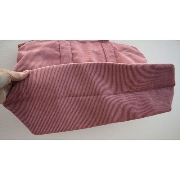 Old Navy Women's One Size Dried Rose Mauve Corduroy Weekender Tote Bag - Picture 4 of 8